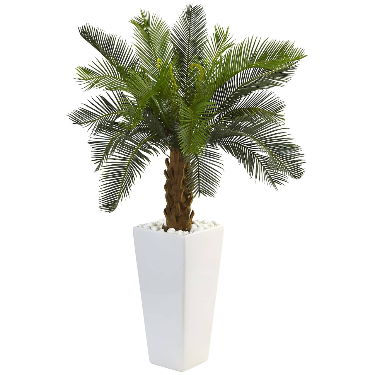 3ft. Sago Palm Tree in White Tower Planter